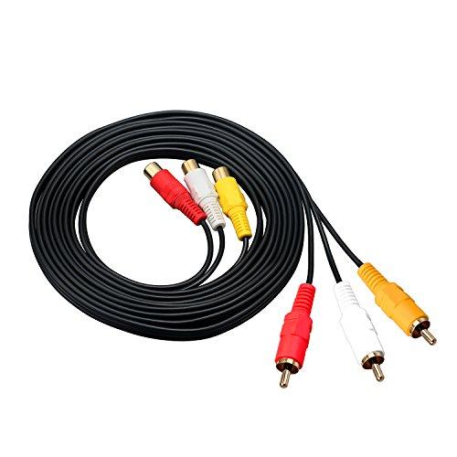 RCA Extension Cable(3FT) Premium Gold Plated 3 RCA Male to 3 RCA Female Audio eBay RCA Extension Cable(3FT) Premium Gold Plated 3 RCA Male to 3 RCA Female Audio eBay