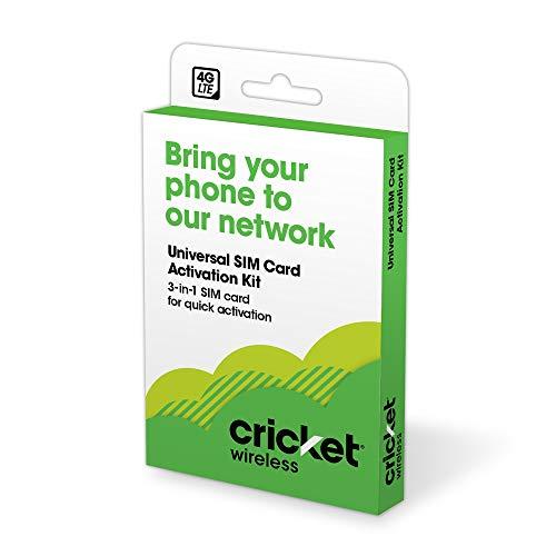 Cricket BYOD 2.0 Wireless 3in1 SIM Card Kit Prepaid Black